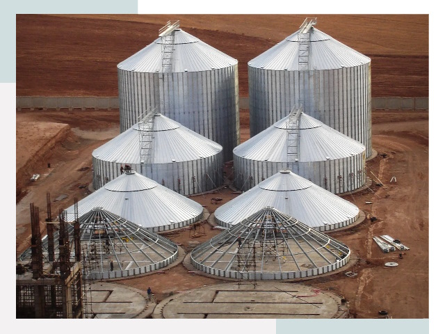 Строительство зерновых силосов в Белорецке