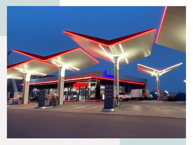 Навесы для АЗС в Белорецке