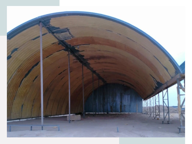 Реконструкция ангаров в Белорецке